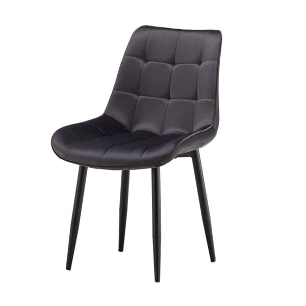 Grey Velvet Dining Chair