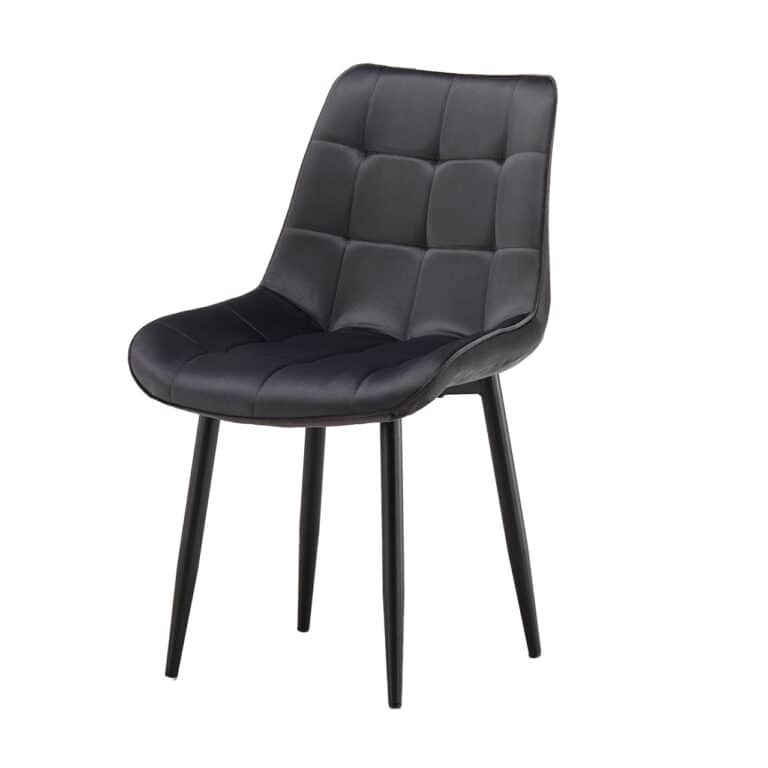 Grey Velvet Dining Chair