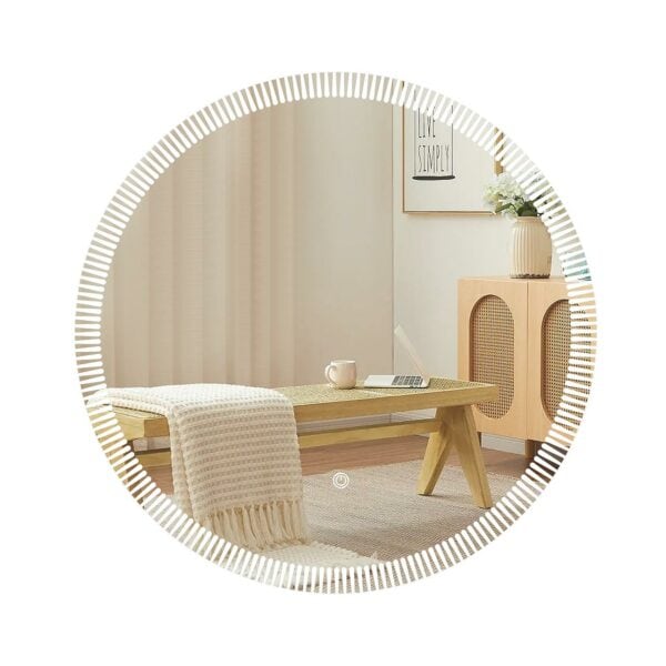 Round Mirror with LED Light