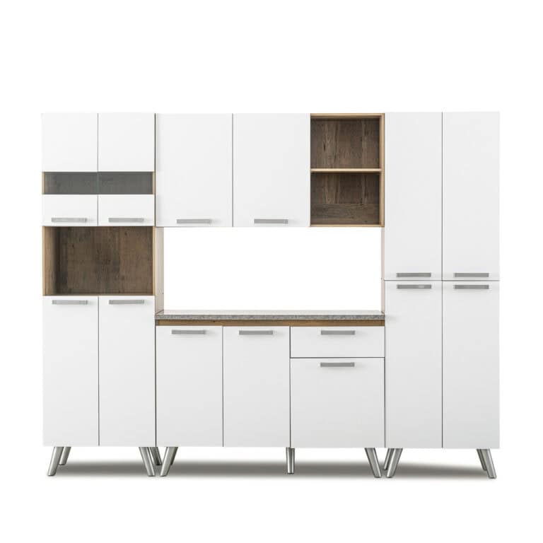 Versa Kitchen Set - UK Oak + Snow White