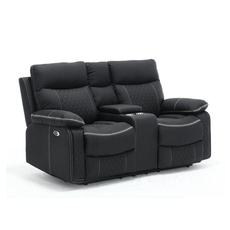 Premium Console 2 Seater Recliner Sofa - Available in 2 Colours