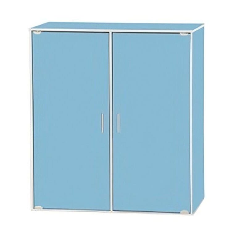 Kiddies Light Blue 2 Door Wardrobe