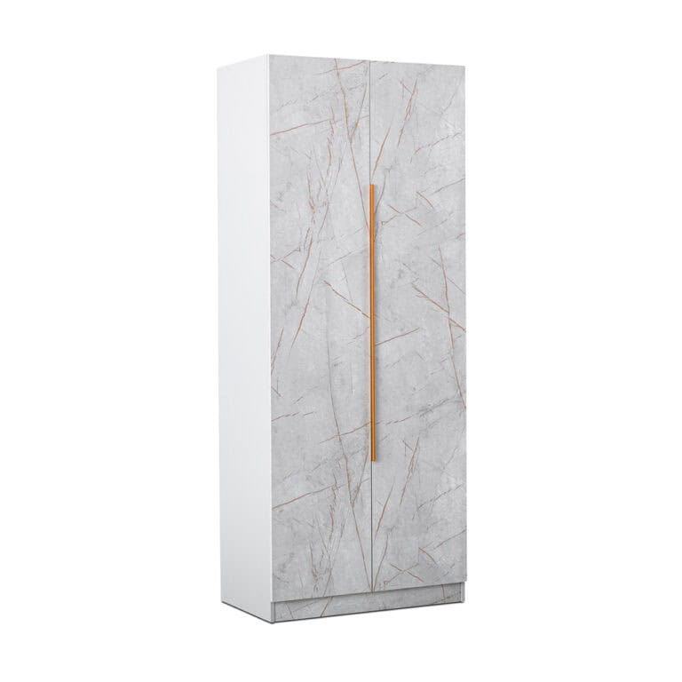 Marble 2 Door Wardrobe - Available in 2 Colours