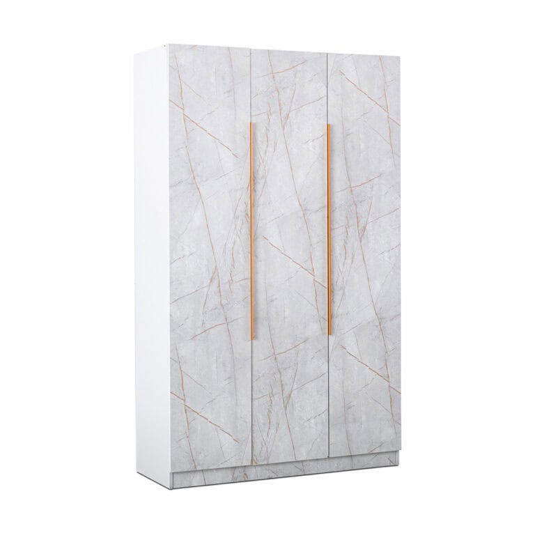 Marble 3 Door Wardrobe - Available in 2 Colours