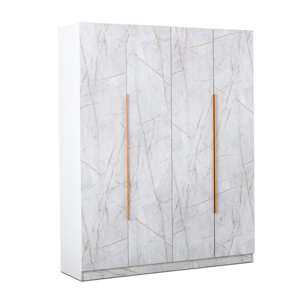 Marble 4 Door Wardrobe - Available in 2 Colours