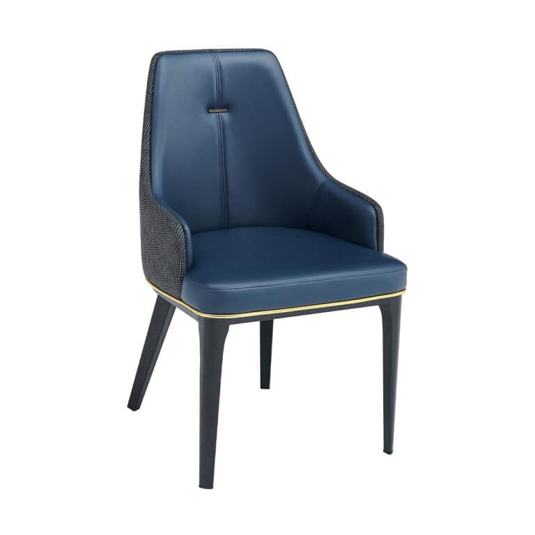Modern Dark Blue Dining Chair