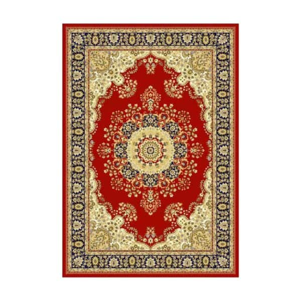 Printed Rug - Ornate Red + Gold Oriental