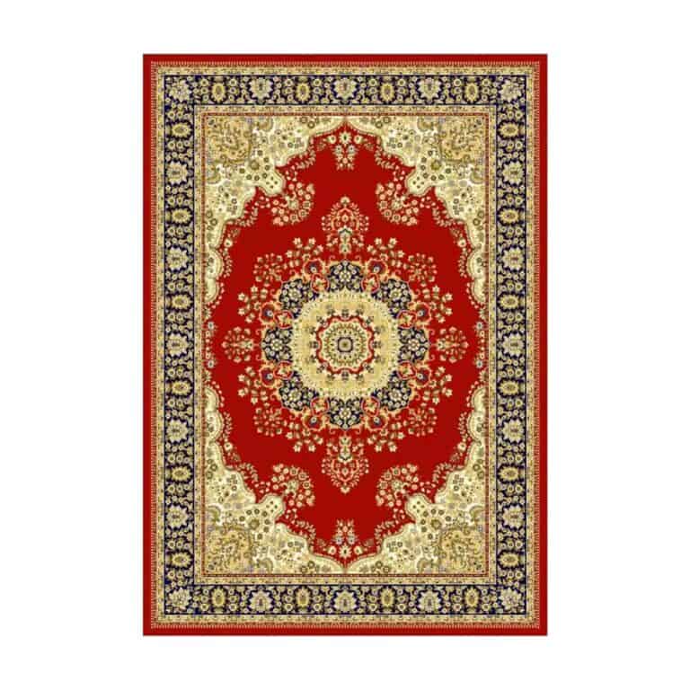 Printed Rug - Ornate Red + Gold Oriental