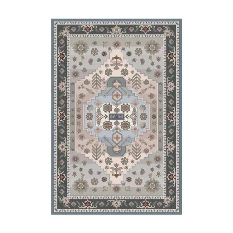 Printed Rug - Ornate Grey