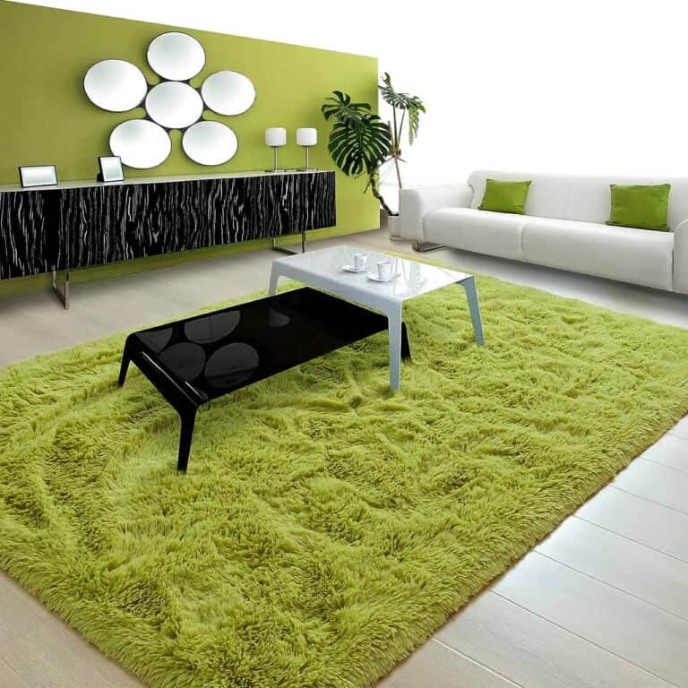 Fluffy Rug - Green 120 cm x160 cm