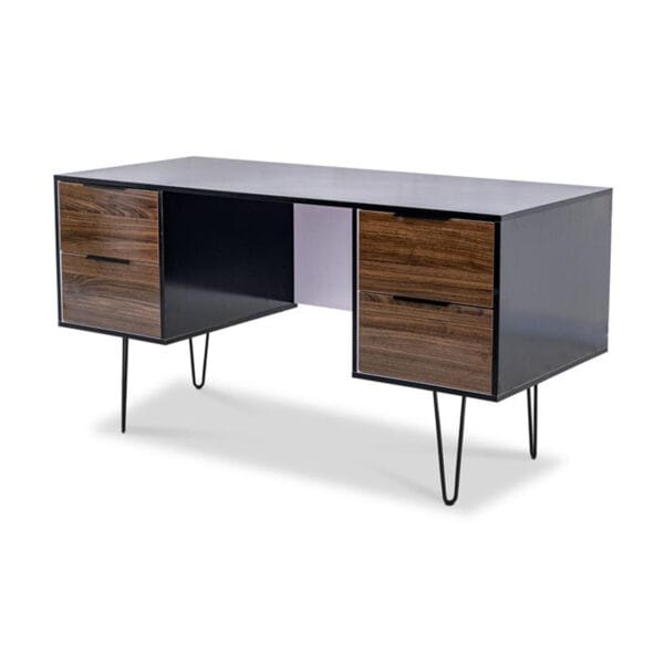 Modern Office Desk With Metal Legs
