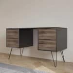 Modern Office Desk With Metal Legs