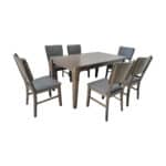 Antique Grey Dining Set 1+6