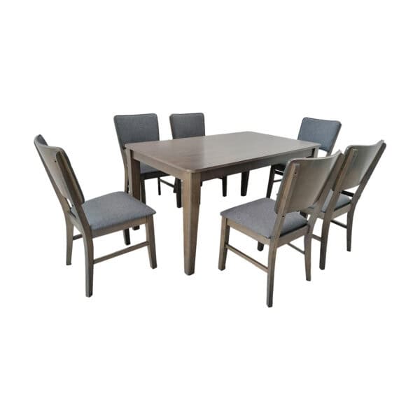 Antique Grey Dining Set 1+6