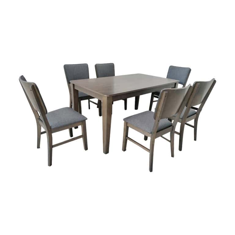 Antique Grey Dining Set 1+6