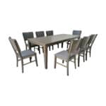 Antique Grey Dining Set 1+8