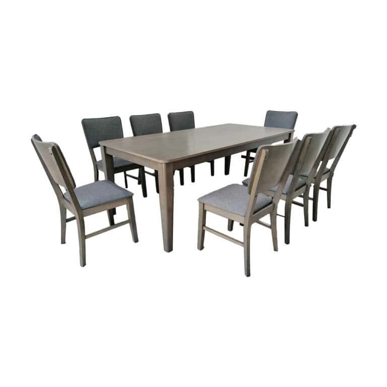 Antique Grey Dining Set 1+8