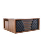 Executive Walnut Office Desk 1.8m With Credenza