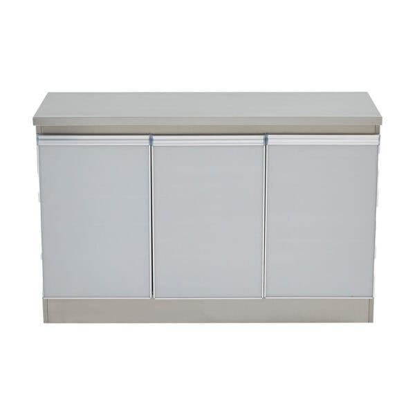Contemporary Metal 3 Door Base