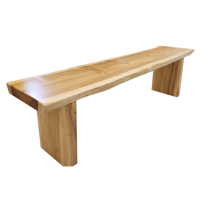 Live Edge Solid Wood Bench