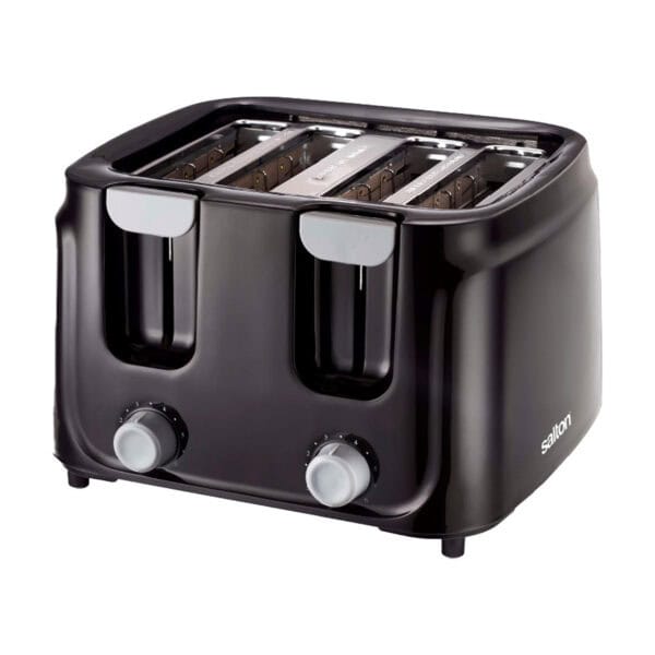 Salton - 4 Slice Toaster Black - ST4S-00