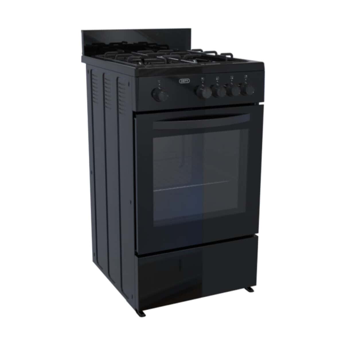 Defy - Black 4 Burner Gas Stove - DGS568