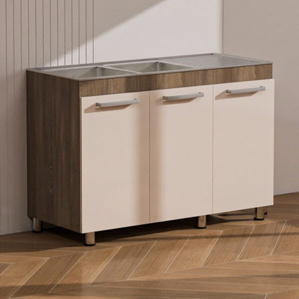 Alpine Oak + Cappuccino Sink Unit