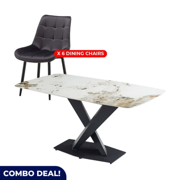Elegant Marble Dining Set
