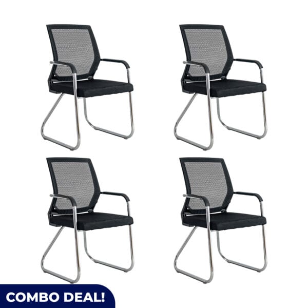 Set of 4 Visitors Chairs