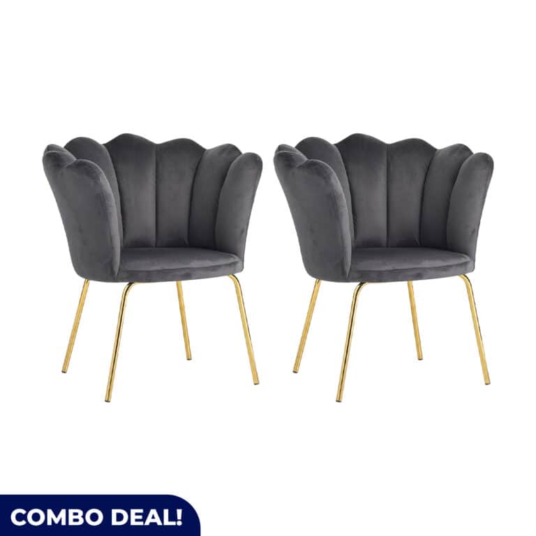 Set of 2 Chic Occasional Chair - Available in 3 Colours