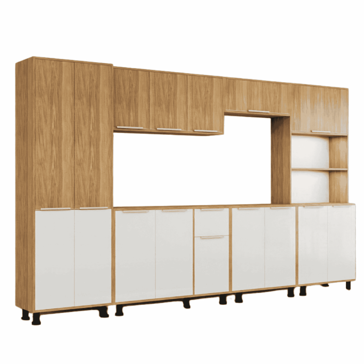Tatiana Kitchen Set - White + Oak